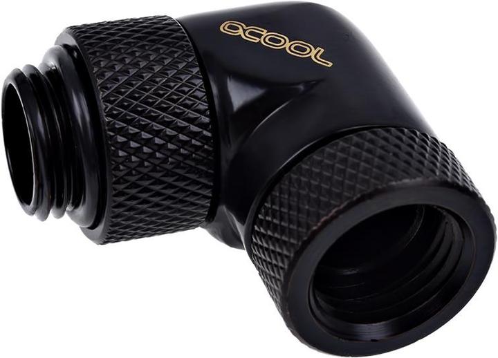 Actual product image Alphacool Icicle Angle adapter 90° rotatable G1/4 AG to G1/4 IG