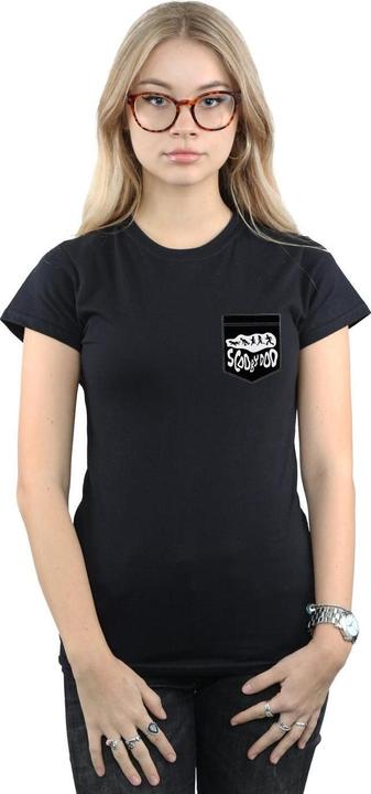 Actual product image Scooby Doo Womens/Ladies Faux Pocket Cotton T-Shirt (S)
