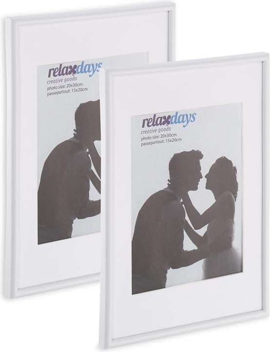 Produktbild Relaxdays 2x Bilderrahmen (20 x 20 cm)