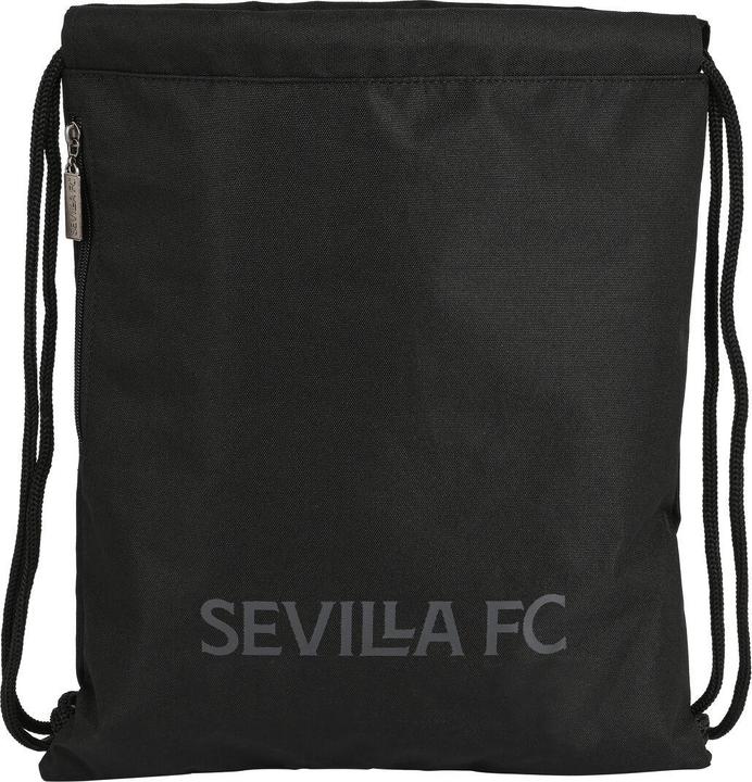 Sevilla Fútbol Club Rucksacktasche mit Bändern Teen 35 x 40 x 1 cm Schwarz