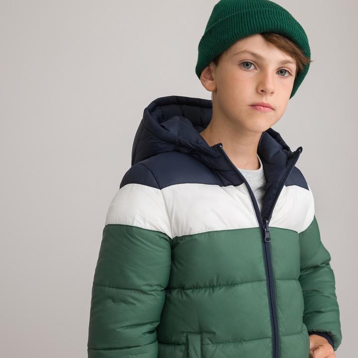 Actual product image La Redoute Collections Warm reversible quilted jacket with hood (102)
