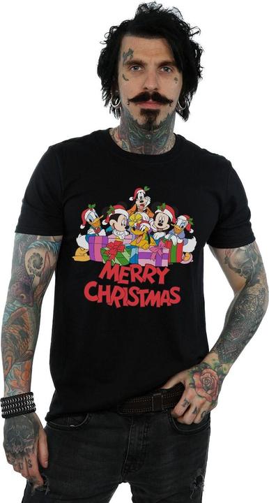 Actual product image Disney Mens Mickey Mouse And Friends Christmas T-Shirt (S)