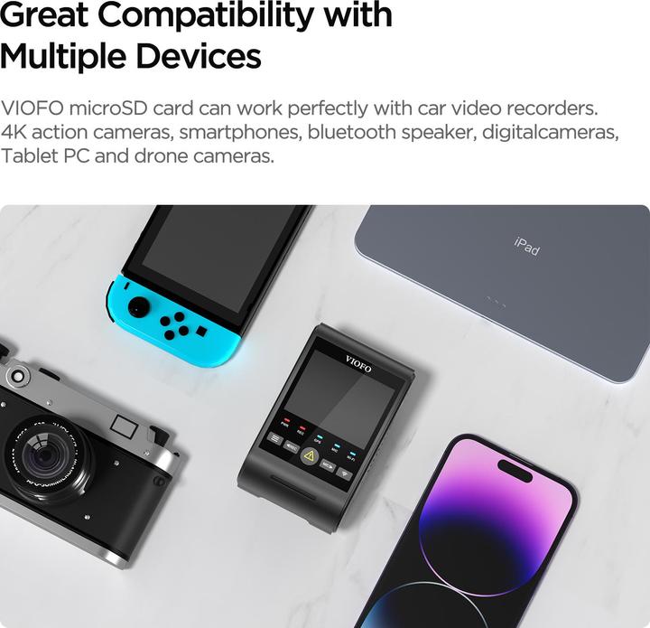 Produktbild Viofo 512GB SD card (512 GB, microSDXC, U3, UHS-I)