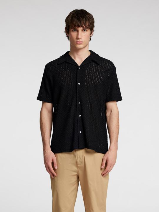Produktbild Selected Homme Jacquard Strick Kurzarmhemd (L)