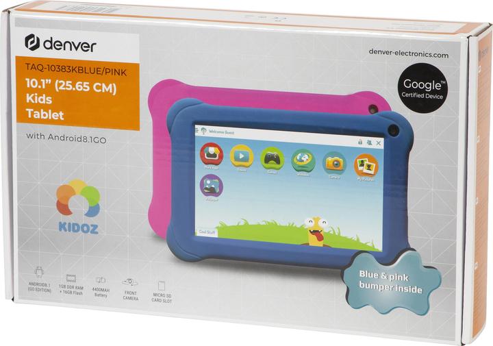 Produktbild Denver Taq-10383K (nur WLAN, 10.10", 16 GB, Blue, Pink)