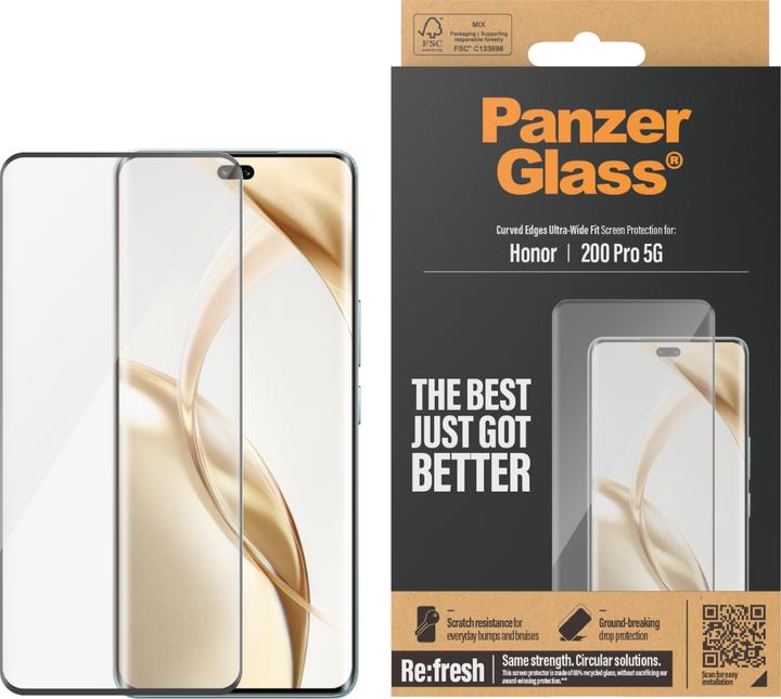 Productafbeelding PanzerGlass Ultrabrede pasvorm (1 Stuk, Honor 200 Pro)