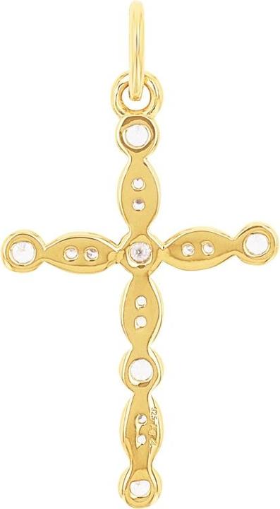 Produktbild Amor Anhänger für Damen, 925 Sterling Silber, Zirkonia synth. | Kreuz (Silber 925)