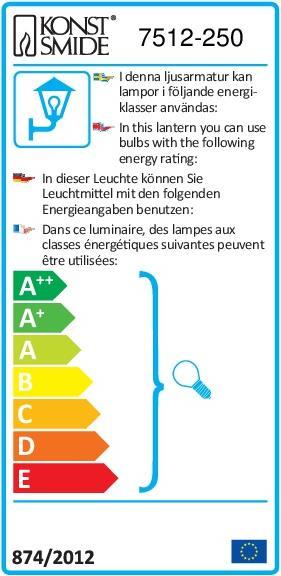 Energy Label Konstsmide Modena (500 lm, GU10, IP44)