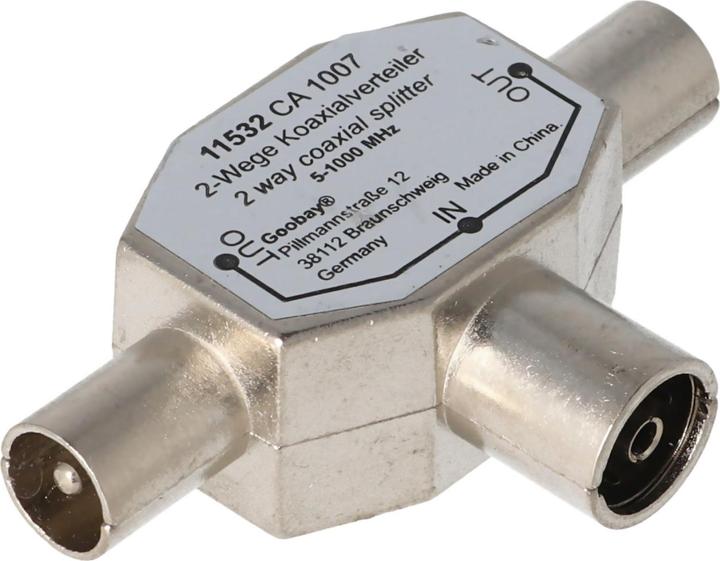 Actual product image Value Coaxial T-adapter (Terminal strips)