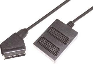 Actual product image E+P VC 82 0.5m SCART (21-pin) 2 x SCART Black SCART Cable (0.50 m)