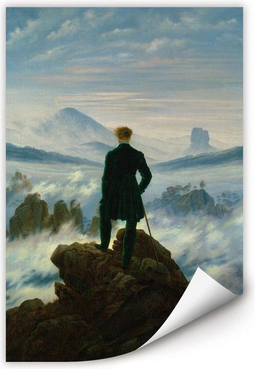 Produktbild Trenddeko Der Wanderer über dem Nebelmeer (40 x 60 cm)