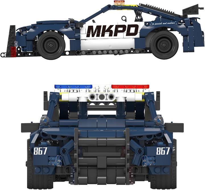 Produktbild Mould King Amerikanisches Polizeiauto Pullback