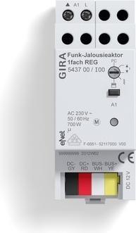 Produktbild Gira Funk Jal.aktor 1f REG eNet 543700 (Heizungsaktor)