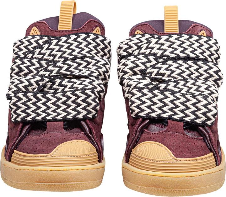 Produktbild Lanvin curb suede and fabric sneaker color bordeaux (42)