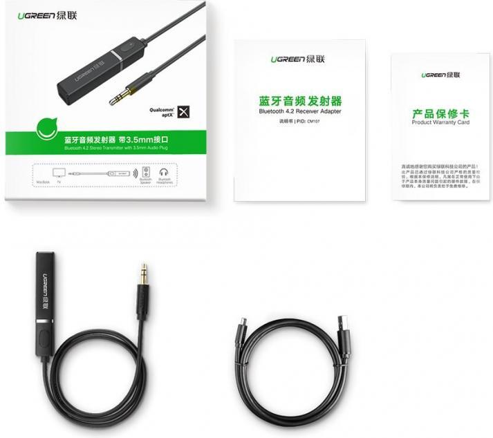 Actual product image Ugreen Bluetooth 5.0 Audio Transmitter (Transmitter & Receiver)