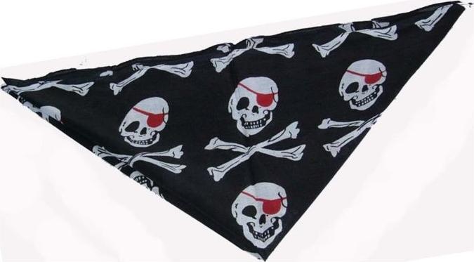 Produktbild Bestsaller Piraten-Halstuch schwarz/weiss/rot