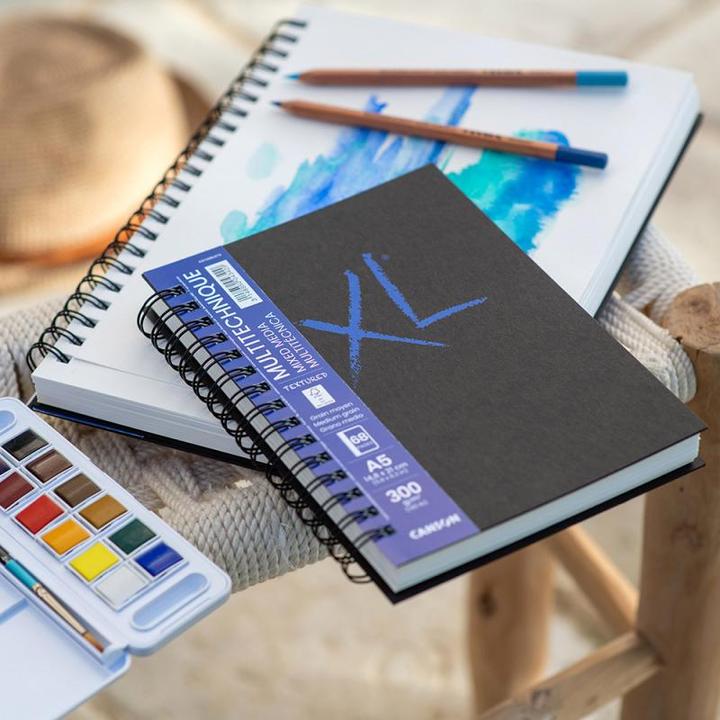 Image du produit Canson Carnet de croquis XL BOOK MIXED MEDIA Textured, DIN A4 34 feuilles, 210 x 297 mm, portrait, 300 g/q (A4)