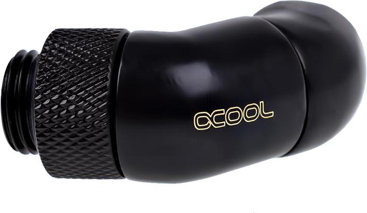 Actual product image Alphacool Icicle angle adapter double 45° rotatable G1/4 AG to G1/4 IG