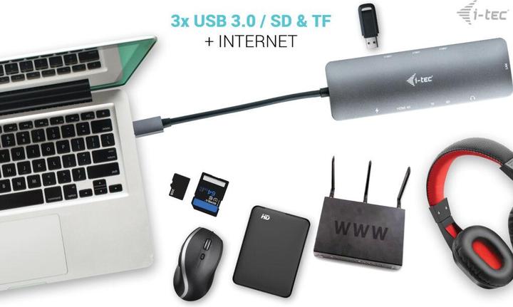 Produktbild i-tec USB-C Nano Dock (USB-C, 3 Ports)