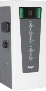 Produktbild Hager E-Ladestation witty park 2x22kW 3P M3T2SM2TF IP54 IP XEV653C (Typ 2, 22 kW)