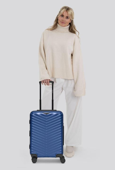 Actual product image Redolz Essentials 18 4-wheel cabin trolley 55 cm with stretch fold (44 l, Hand luggage (up to 50 litres))