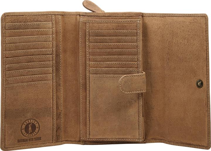 Image du produit Klondike 1896 Donna Cuir naturel Damengeldbörse, Marron moyen