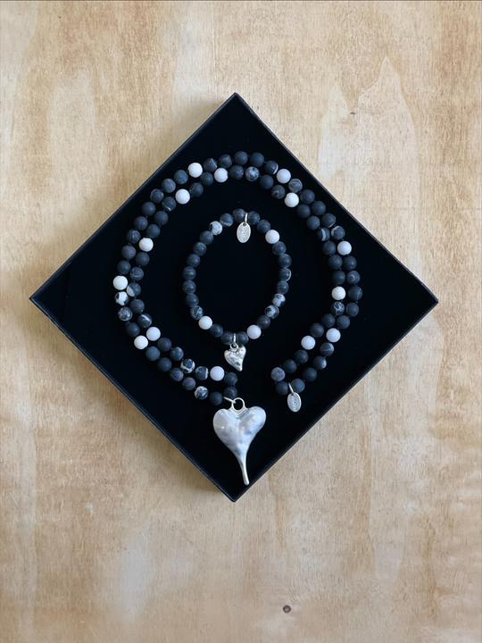 Produktbild Andreani Geschenkset Kette und Armband (Jaspis)