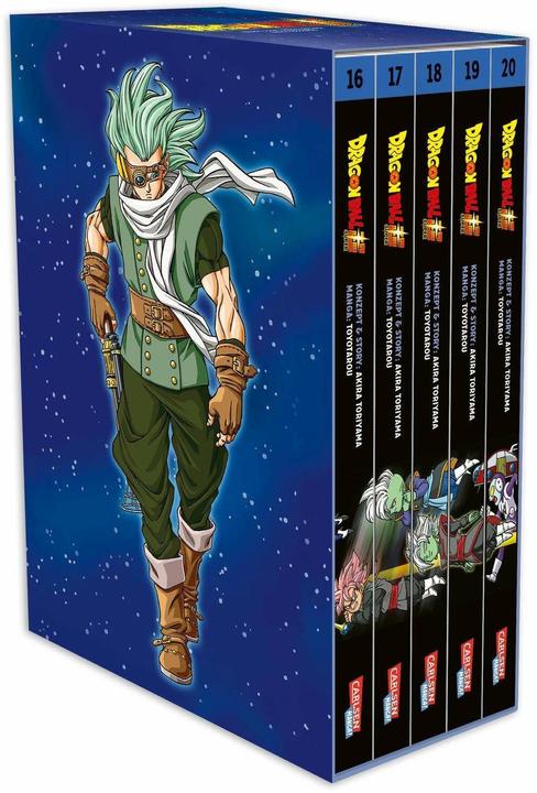 Immagine prodotto Dragon Ball Super, Bände 16-20 im Sammelschuber (Tedesco, Toyotarou, Akira Toriyama (Storia originale), Cordelia Suzuki, 2024)
