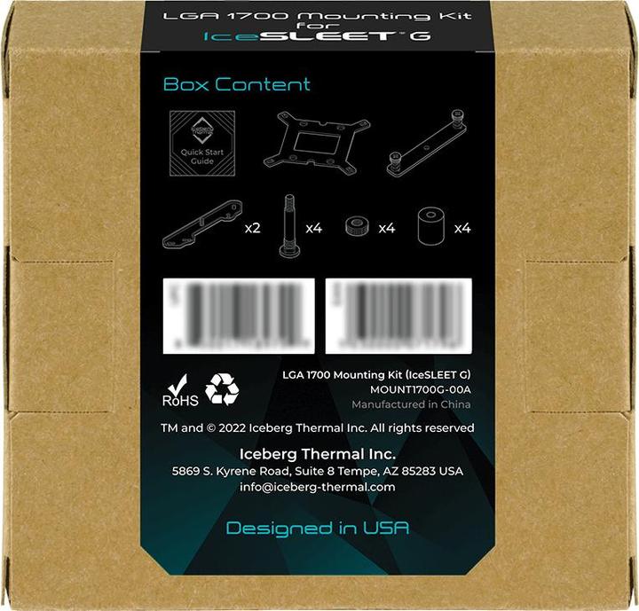 Actual product image Iceberg Thermal LGA 1700 Kit IceSLEET G Series