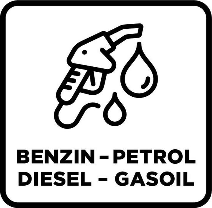 Produktbild TopLine Kunststoff-Benzinkanister, 10 Liter, schwarz, Produkttyp