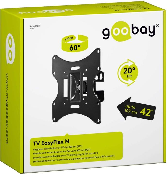 Actual product image Goobay EasyFlex M (Wall, 42", 30 kg)