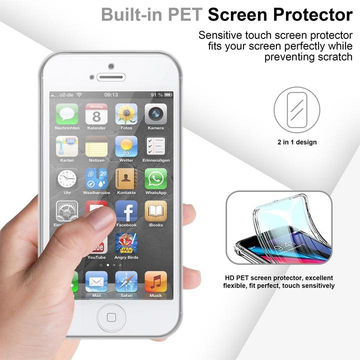 Productafbeelding Cadorabo TPU 360 graden hoesje (Apple iPhone 5)