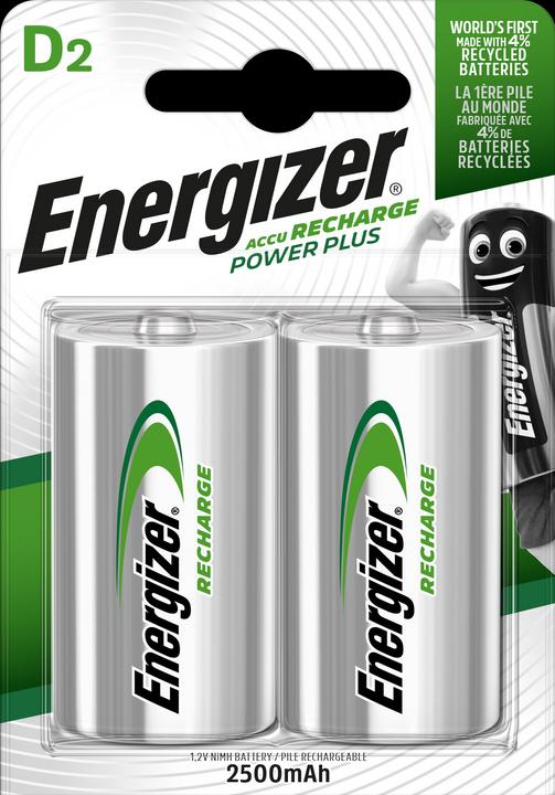 Produktbild Energizer Recharge Power Plus (2 Stk., D, 2500 mAh)