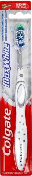 Immagine prodotto Colgate Max white, spazzolino da denti, medio, 1 pezzo (hit) (Medio, 1 x)