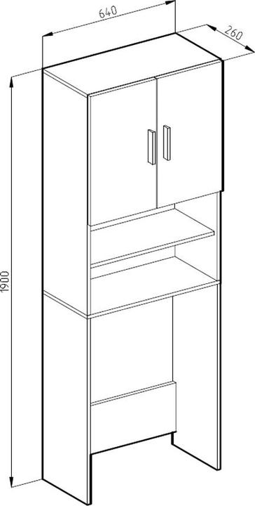 Produktbild Vicco Waschmaschinenschrank
