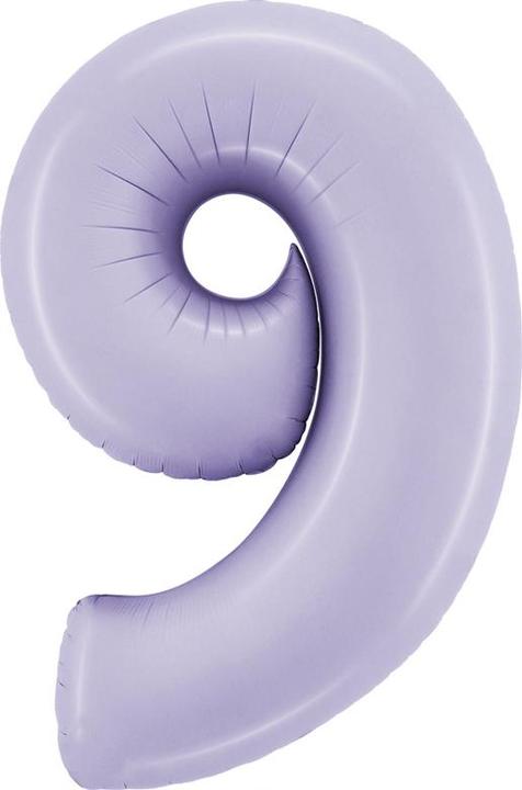 Produktbild Grabo Maxi Folienballon Zahl 9 lavendel satin