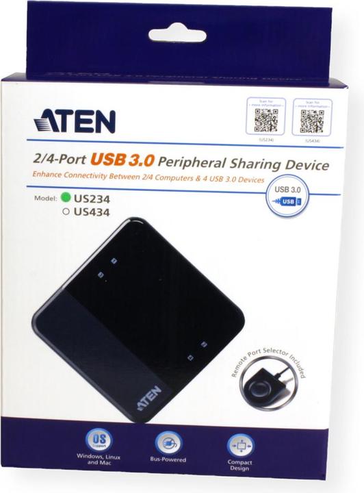 Actual product image Aten USB 3.0 Sharing Switch: 2 Port