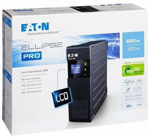Produktbild Eaton Ellipse PRO 650 IEC (0.65 VA, 400 W, Line-Interaktiv USV)