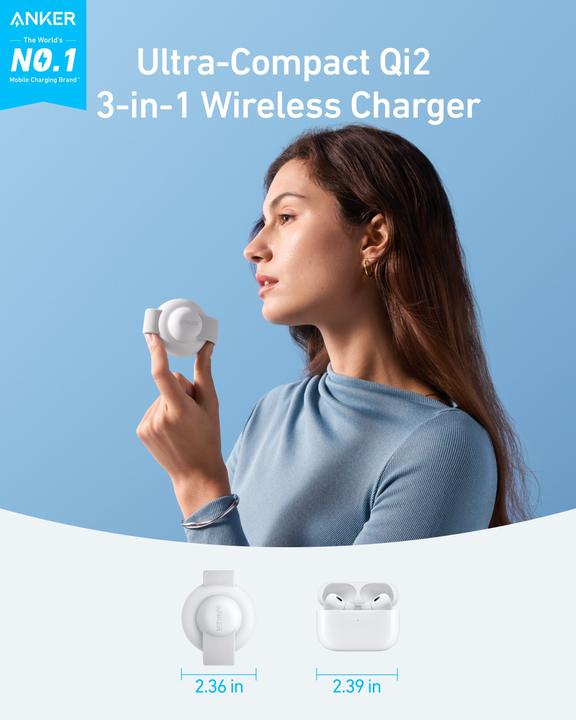 Immagine prodotto Anker Stazione di ricarica wireless MagGo (3 (15 W)