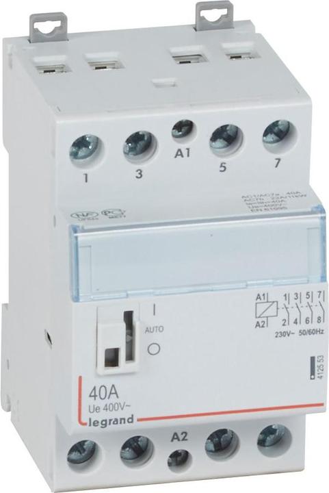 Image du produit Legrand 412553 CX3 Contacteur 230V 40A 4S avec Hd 3M