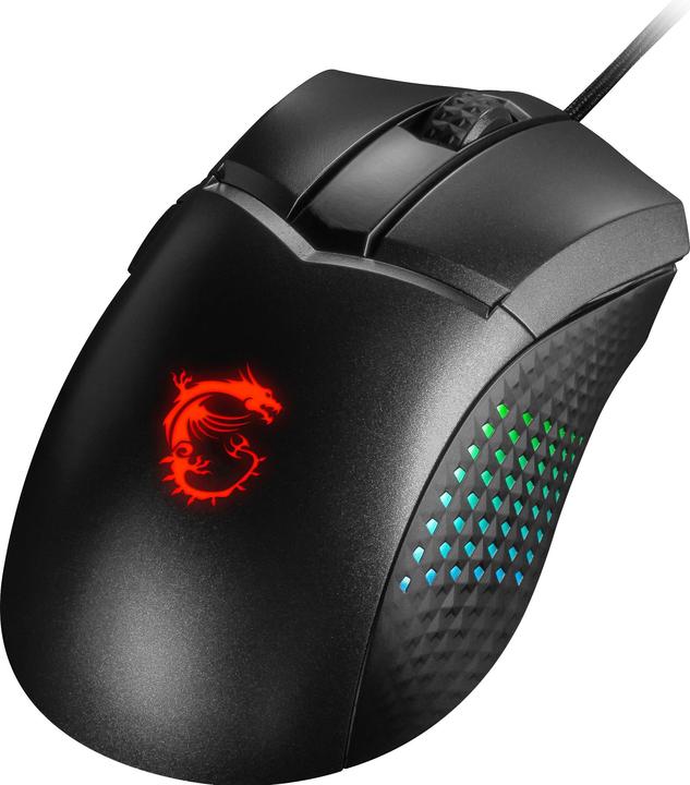 Actual product image MSI CLUTCH GM51 LIGHTWEIGHT mouse Right-hand USB Type-A Optical 26000 DPI (Cable)