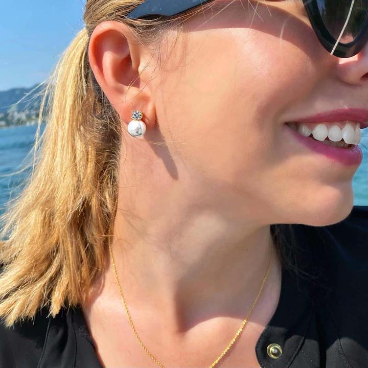 Produktbild Candy Ohrstecker Delia, 925 Sterling Silber, vergoldet (18k vergoldet, 925 Sterling Silber)