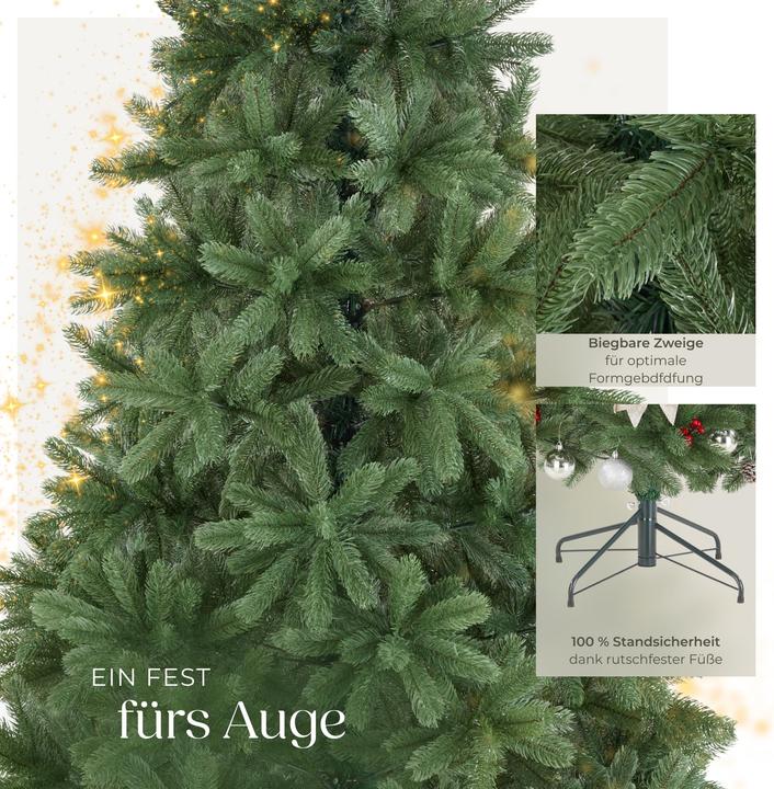 Immagine prodotto tectake Künstlicher Weihnachtsbaum Dancer mit Spritzgussnadeln
