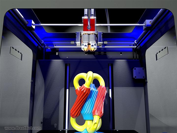 Actual product image CreatBot DX Plus - Dual Extruder