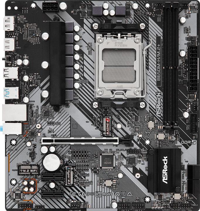AsRock B650M-H/M.2+ (AM5, AMD B650, mATX)