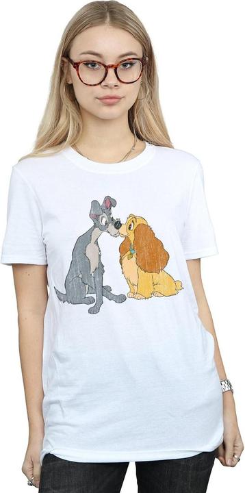 Image du produit Disney - T-shirt LADY AND THE TRAMP DISTRESSED KISS - Femme (M)