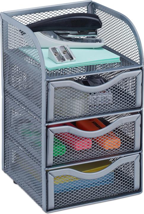 Image du produit Relaxdays Organiseur de bureau 3 tiroirs