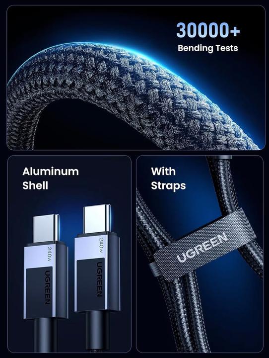 Produktbild Ugreen USB C — USB C (2 m, USB 2.0)