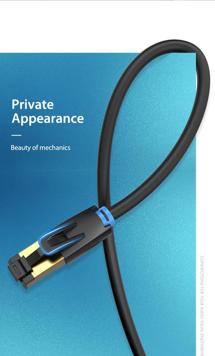Immagine prodotto Vention Cavo di rete SFTP Categoria 8 IKABK 8m Nero (S/FTP, CAT8.1, 8 m)