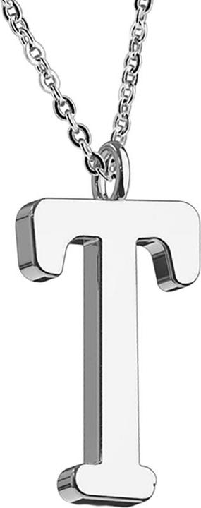 Star Piercing Kette silber Anhänger Buchstabe T (ohne Messing, Chirurgenstahl 316L)